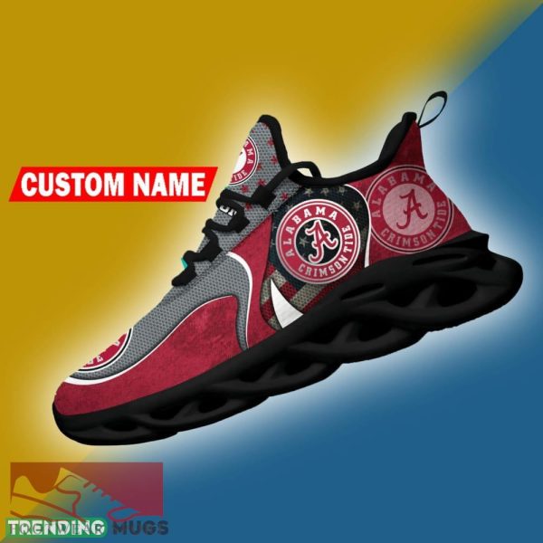 Alabama Crimson Tide NCAA Logo Flag Running Shoes Personalized Max Soul Sneakers - Alabama Crimson Tide NCAA Logo Flag Running Shoes Personalized Max Soul Sneakers Photo 5