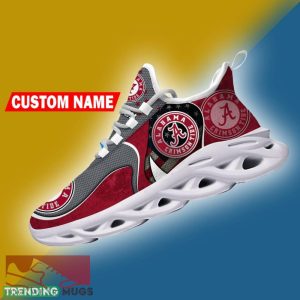 Alabama Crimson Tide NCAA Logo Flag Running Shoes Personalized Max Soul Sneakers - Alabama Crimson Tide NCAA Logo Flag Running Shoes Personalized Max Soul Sneakers Photo 4