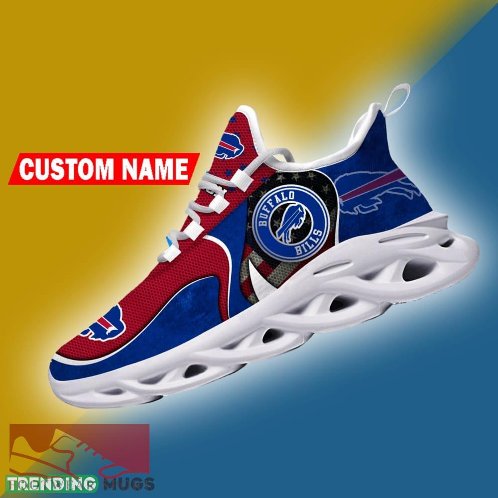 Buffalo Bills NFL Logo Flag Running Shoes Personalized Max Soul Sneakers - Buffalo Bills NFL Logo Flag Running Shoes Personalized Max Soul Sneakers Photo 4