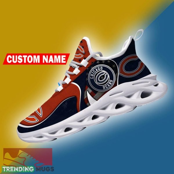 Chicago Bears NFL Logo Flag Running Shoes Personalized Max Soul Sneakers - Chicago Bears NFL Logo Flag Running Shoes Personalized Max Soul Sneakers Photo 4