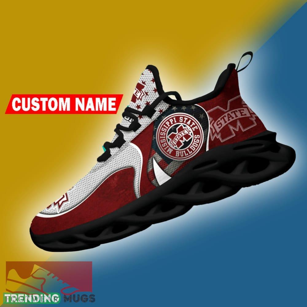 Mississippi State Bulldogs NCAA Logo Flag Running Shoes Personalized Max Soul Sneakers - Mississippi State Bulldogs NCAA Logo Flag Running Shoes Personalized Max Soul Sneakers Photo 5