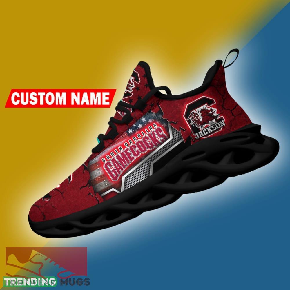 South Carolina Gamecocks NCAA Sport Sneakers Flag Pattern Max Soul Shoes Personalized - South Carolina Gamecocks NCAA Sport Sneakers Flag Pattern Max Soul Shoes Personalized Photo 5