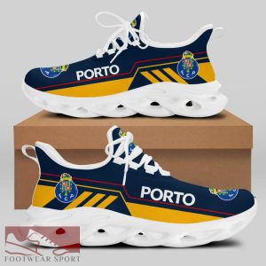 Chunky Sneakers FC PORTO Liga Portugal Logo Collection Max Soul Shoes For Fans - FC PORTO Chunky Sneakers White Black Max Soul Shoes For Men And Women Photo 2