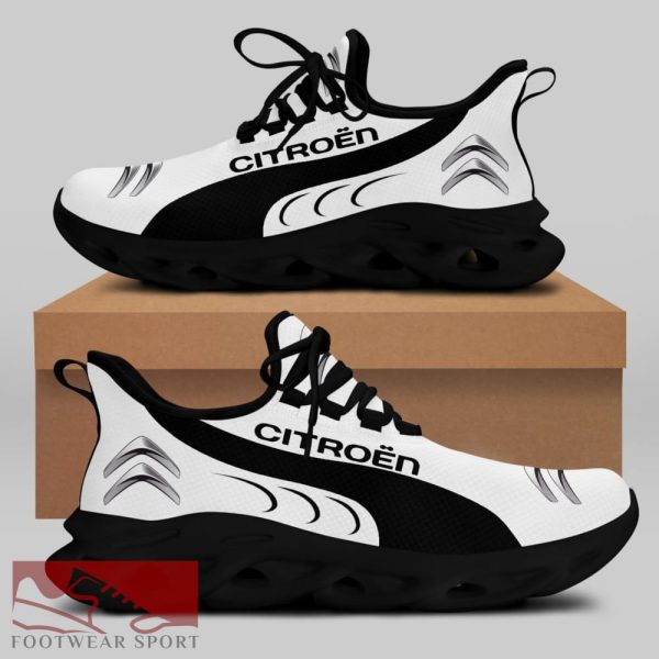 Citroën Racing Car Running Sneakers Chic Max Soul Shoes For Men And Women - Citroën Chunky Sneakers White Black Max Soul Shoes For Men And Women Photo 2