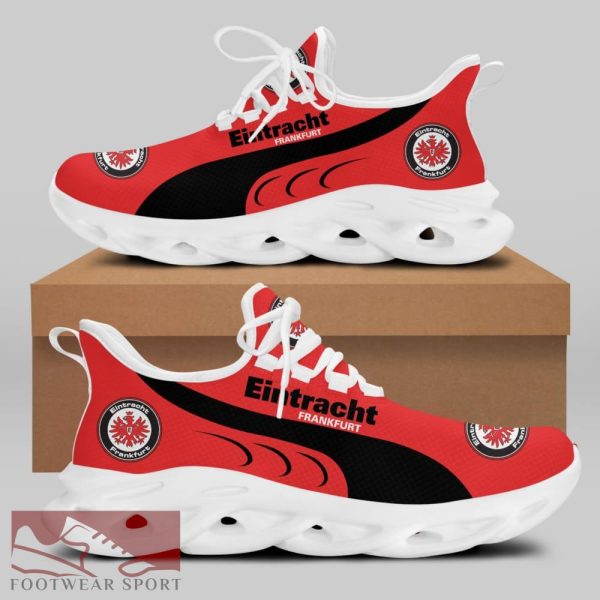 Eintracht Frankfurt Bundesliga Chunky Shoes Stride Max Soul Sneakers For Fans - Eintracht Frankfurt Chunky Sneakers White Black Max Soul Shoes For Men And Women Photo 2