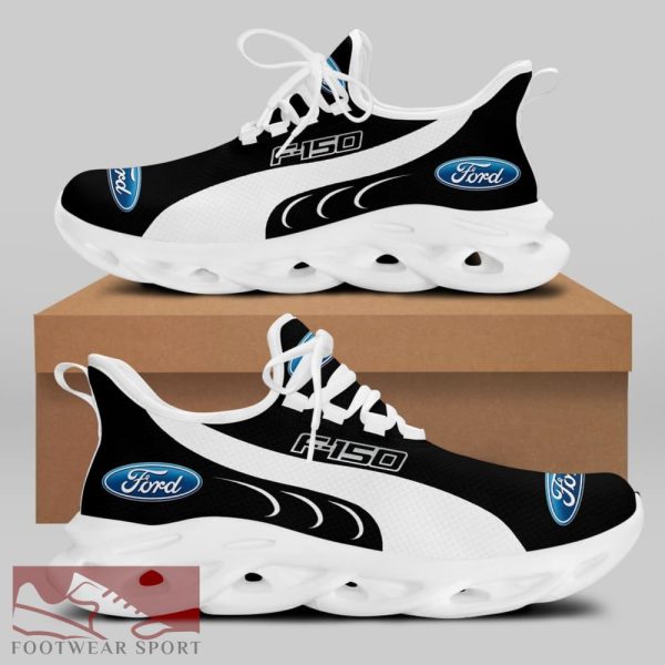 FORD F150 Racing Car Running Sneakers Attitude Max Soul Shoes For Men And Women - FORD F150 Chunky Sneakers White Black Max Soul Shoes For Men And Women Photo 2