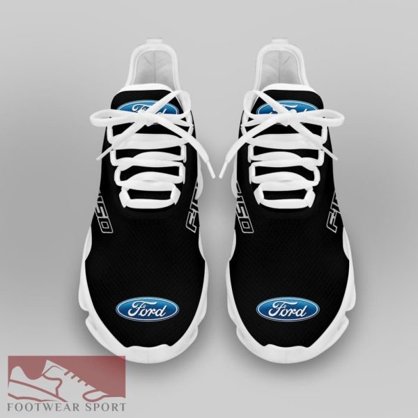 FORD F150 Racing Car Running Sneakers Attitude Max Soul Shoes For Men And Women - FORD F150 Chunky Sneakers White Black Max Soul Shoes For Men And Women Photo 3