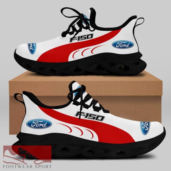 FORD F150 Racing Car Running Sneakers Culture Max Soul Shoes For Men And Women - FORD F150 Chunky Sneakers White Black Max Soul Shoes For Men And Women Photo 2