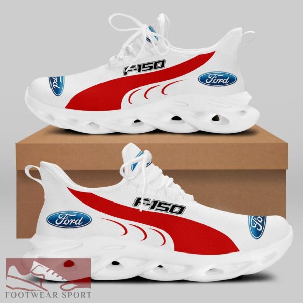FORD F150 Racing Car Running Sneakers Culture Max Soul Shoes For Men And Women - FORD F150 Chunky Sneakers White Black Max Soul Shoes For Men And Women Photo 1
