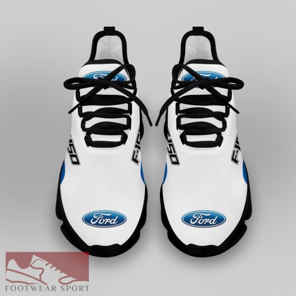 FORD F150 Racing Car Running Sneakers Fusion Max Soul Shoes For Men And Women - FORD F150 Chunky Sneakers White Black Max Soul Shoes For Men And Women Photo 4