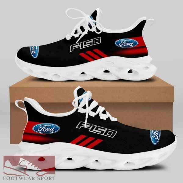 FORD F150 Racing Car Running Sneakers Graphic Max Soul Shoes For Men And Women - FORD F150 Chunky Sneakers White Black Max Soul Shoes For Men And Women Photo 2