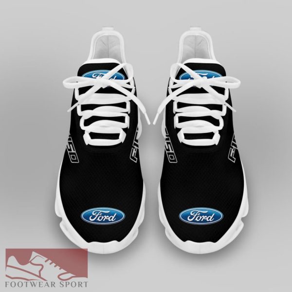 FORD F150 Racing Car Running Sneakers Graphic Max Soul Shoes For Men And Women - FORD F150 Chunky Sneakers White Black Max Soul Shoes For Men And Women Photo 3
