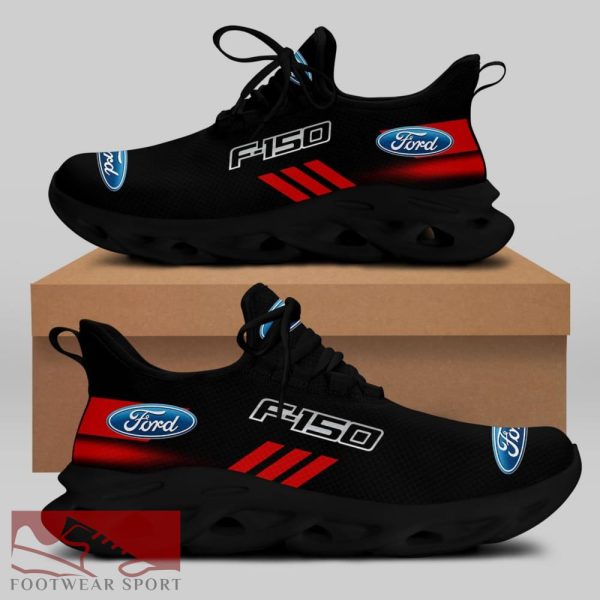 FORD F150 Racing Car Running Sneakers Graphic Max Soul Shoes For Men And Women - FORD F150 Chunky Sneakers White Black Max Soul Shoes For Men And Women Photo 1