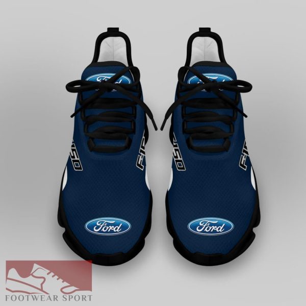 FORD F150 Racing Car Running Sneakers Impression Max Soul Shoes For Men And Women - FORD F150 Chunky Sneakers White Black Max Soul Shoes For Men And Women Photo 4