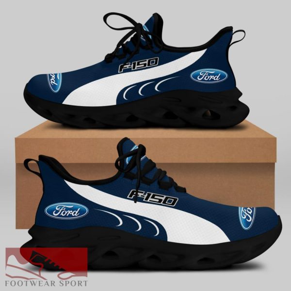 FORD F150 Racing Car Running Sneakers Impression Max Soul Shoes For Men And Women - FORD F150 Chunky Sneakers White Black Max Soul Shoes For Men And Women Photo 1