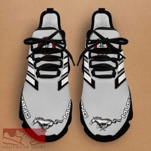 FORD MUSTANG Racing Car Running Sneakers Detail Max Soul Shoes For Men And Women - FORD MUSTANG Chunky Sneakers White Black Max Soul Shoes For Men And Women Photo 2
