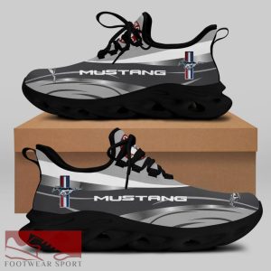 FORD MUSTANG Racing Car Running Sneakers Monogram Max Soul Shoes For Men And Women - FORD MUSTANG Chunky Sneakers White Black Max Soul Shoes For Men And Women Photo 2