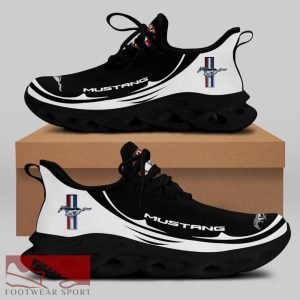 FORD MUSTANG Racing Car Running Sneakers Trend Max Soul Shoes For Men And Women - FORD MUSTANG Chunky Sneakers White Black Max Soul Shoes For Men And Women Photo 2