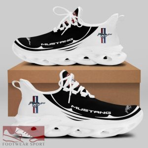 FORD MUSTANG Racing Car Running Sneakers Trend Max Soul Shoes For Men And Women - FORD MUSTANG Chunky Sneakers White Black Max Soul Shoes For Men And Women Photo 1