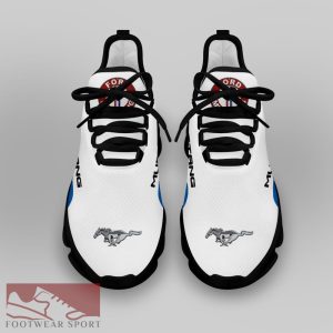FORD MUSTANG Racing Car Running Sneakers Unveil Max Soul Shoes For Men And Women - FORD MUSTANG Chunky Sneakers White Black Max Soul Shoes For Men And Women Photo 4