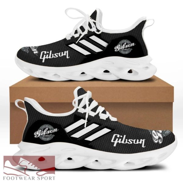 GIBSON Chunky Sneakers Pop Max Soul Shoes For Men And Women - GIBSON Chunky Sneakers White Black Max Soul Shoes For Men And Women Photo 4
