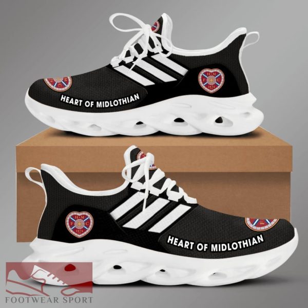 Heart of Midlothian FC OW Chunky Sneakers Expressive Max Soul Shoes For Men And Women - Heart of Midlothian FC OW Chunky Sneakers White Black Max Soul Shoes For Men And Women Photo 2