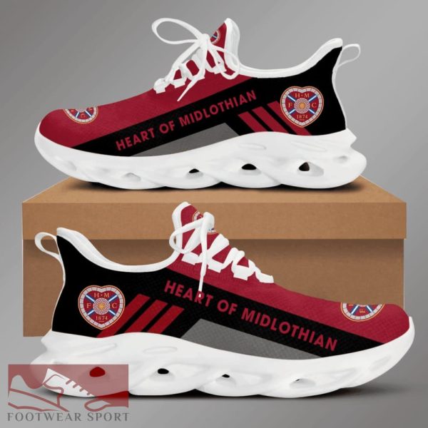 Heart of Midlothian FC OW Chunky Sneakers Identity Max Soul Shoes For Men And Women - Heart of Midlothian FC OW Chunky Sneakers White Black Max Soul Shoes For Men And Women Photo 2