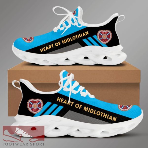 Heart of Midlothian FC OW Chunky Sneakers Impression Max Soul Shoes For Men And Women - Heart of Midlothian FC OW Chunky Sneakers White Black Max Soul Shoes For Men And Women Photo 2