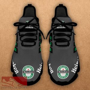 HEINEKEN Beer Running Shoes Style Max Soul Sneakers For Men And Women - HEINEKEN Chunky Sneakers White Black Max Soul Shoes For Men And Women Photo 3