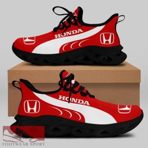 Honda Racing Car Running Sneakers Aspire Max Soul Shoes For Men And Women - Honda Chunky Sneakers White Black Max Soul Shoes For Men And Women Photo 2