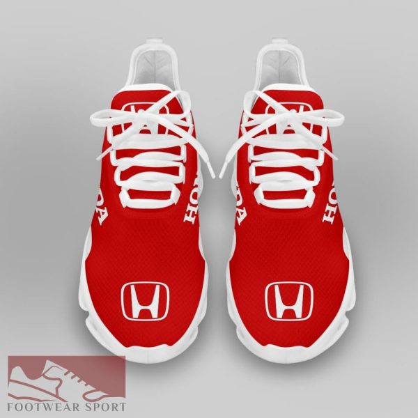 Honda Racing Car Running Sneakers Aspire Max Soul Shoes For Men And Women - Honda Chunky Sneakers White Black Max Soul Shoes For Men And Women Photo 3
