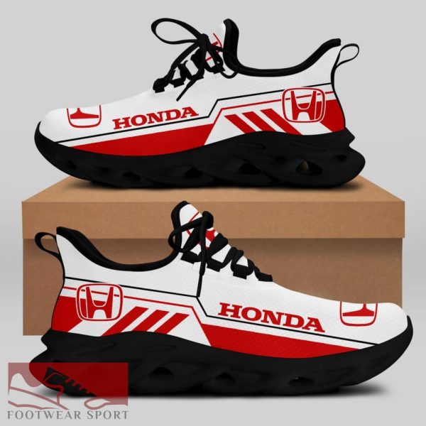 Honda Racing Car Running Sneakers Bold Max Soul Shoes For Men And Women - Honda Chunky Sneakers White Black Max Soul Shoes For Men And Women Photo 2