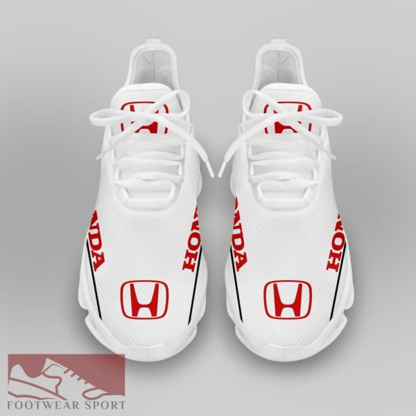 Honda Racing Car Running Sneakers Bold Max Soul Shoes For Men And Women - Honda Chunky Sneakers White Black Max Soul Shoes For Men And Women Photo 3
