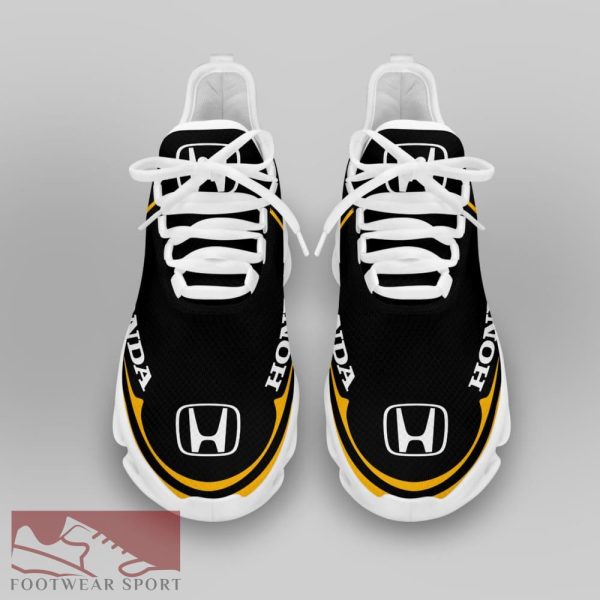 Honda Racing Car Running Sneakers Complement Max Soul Shoes For Men And Women - Honda Chunky Sneakers White Black Max Soul Shoes For Men And Women Photo 3