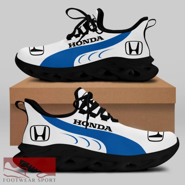 Honda Racing Car Running Sneakers Culture Max Soul Shoes For Men And Women - Honda Chunky Sneakers White Black Max Soul Shoes For Men And Women Photo 2