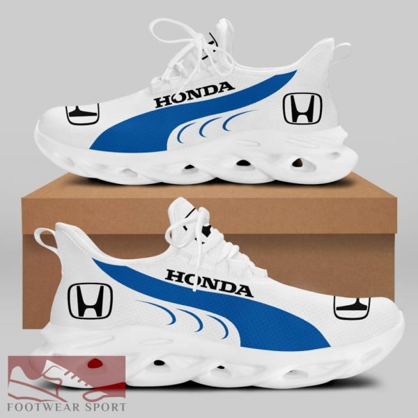 Honda Racing Car Running Sneakers Culture Max Soul Shoes For Men And Women - Honda Chunky Sneakers White Black Max Soul Shoes For Men And Women Photo 1