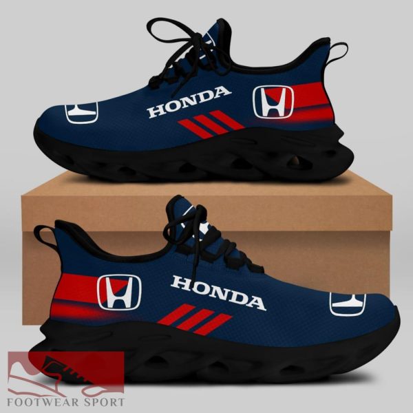 Honda Racing Car Running Sneakers Embrace Max Soul Shoes For Men And Women - Honda Chunky Sneakers White Black Max Soul Shoes For Men And Women Photo 1