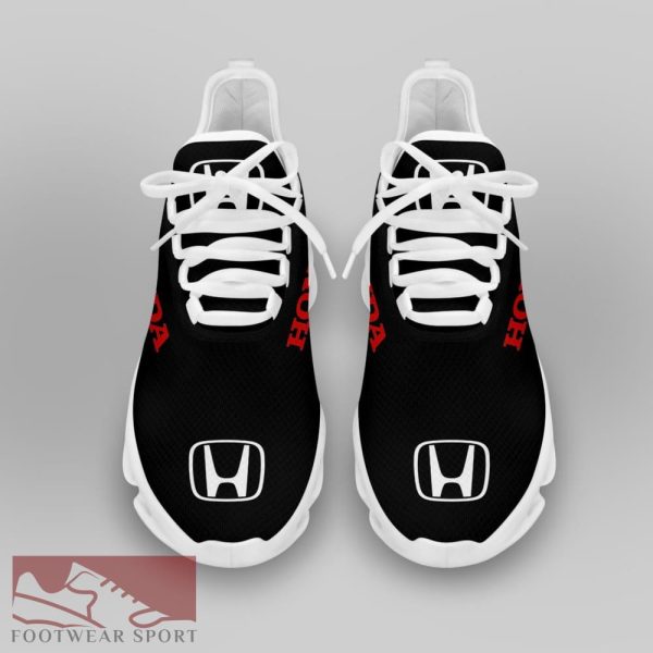 Honda Racing Car Running Sneakers Empower Max Soul Shoes For Men And Women - Honda Chunky Sneakers White Black Max Soul Shoes For Men And Women Photo 3