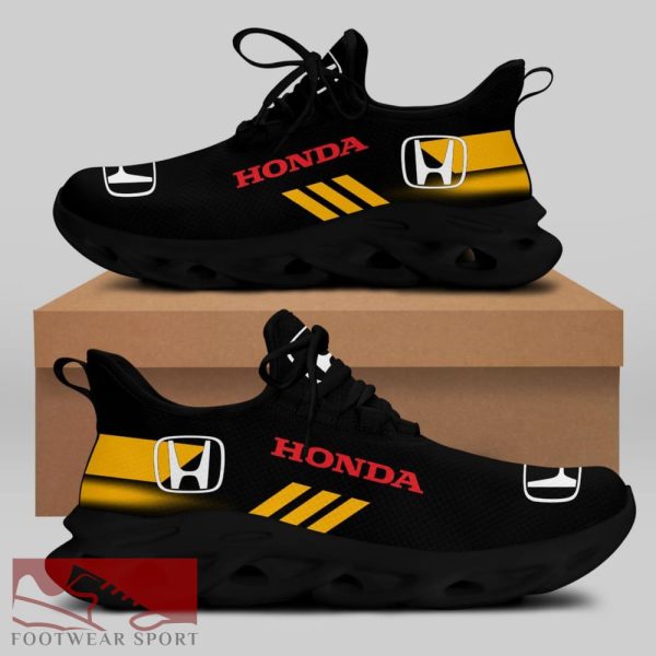 Honda Racing Car Running Sneakers Empower Max Soul Shoes For Men And Women - Honda Chunky Sneakers White Black Max Soul Shoes For Men And Women Photo 1