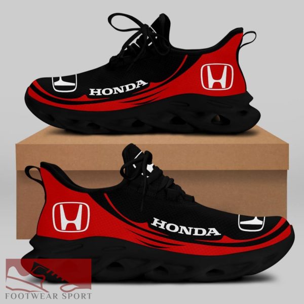 Honda Racing Car Running Sneakers Impression Max Soul Shoes For Men And Women - Honda Chunky Sneakers White Black Max Soul Shoes For Men And Women Photo 1