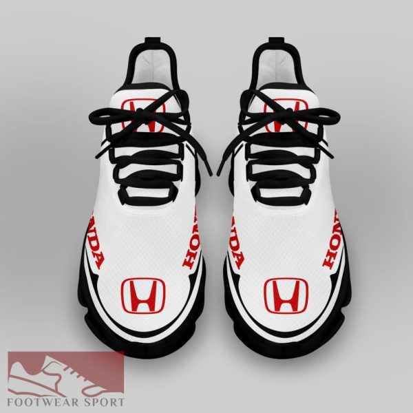 Honda Racing Car Running Sneakers Influence Max Soul Shoes For Men And Women - Honda Chunky Sneakers White Black Max Soul Shoes For Men And Women Photo 4
