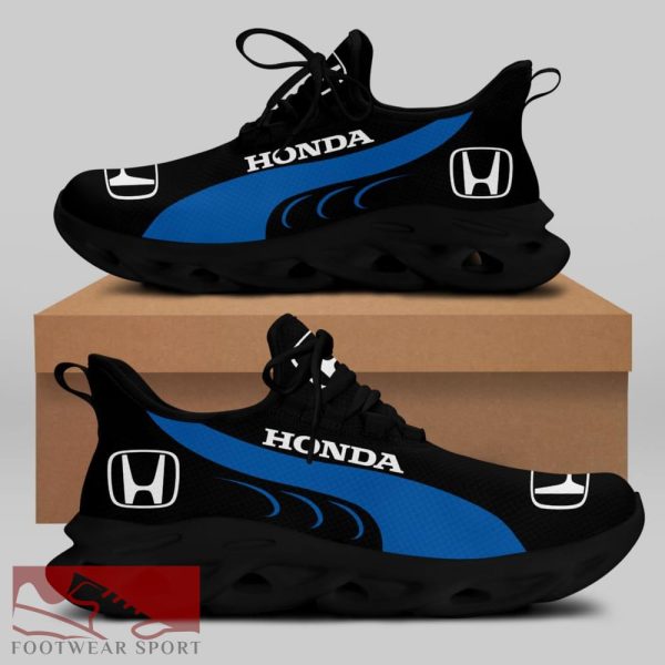 Honda Racing Car Running Sneakers Inspiration Max Soul Shoes For Men And Women - Honda Chunky Sneakers White Black Max Soul Shoes For Men And Women Photo 1