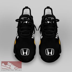 Honda Racing Car Running Sneakers Pop Max Soul Shoes For Men And Women - Honda Chunky Sneakers White Black Max Soul Shoes For Men And Women Photo 4