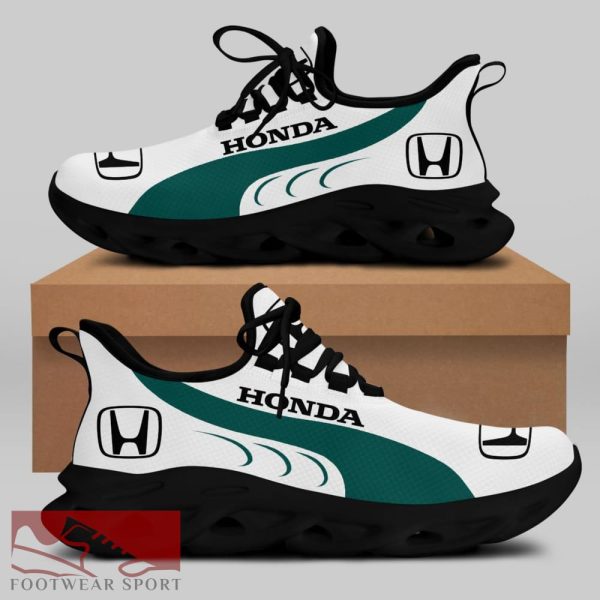 Honda Racing Car Running Sneakers Showcase Max Soul Shoes For Men And Women - Honda Chunky Sneakers White Black Max Soul Shoes For Men And Women Photo 2