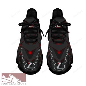 LEXUS Racing Car Running Sneakers Versatile Max Soul Shoes For Men And Women - LEXUS Chunky Sneakers White Black Max Soul Shoes For Men And Women Photo 3