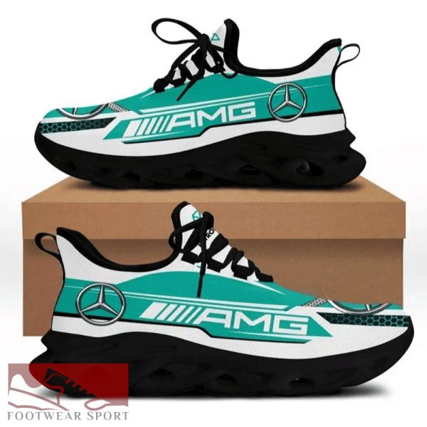 LIMITED MERCEDES AMG F1 Racing Car Running Sneakers Imagery Max Soul Shoes For Men And Women - LIMITED MERCEDES AMG F1 Chunky Sneakers White Black Max Soul Shoes For Men And Women Photo 2
