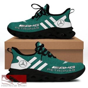 LIMITED MERCEDES PETRONAS F1 Racing Car Running Sneakers Badge Max Soul Shoes For Men And Women - LIMITED MERCEDES PETRONAS F1 Chunky Sneakers White Black Max Soul Shoes For Men And Women Photo 2