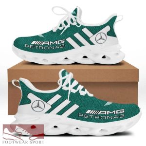 LIMITED MERCEDES PETRONAS F1 Racing Car Running Sneakers Badge Max Soul Shoes For Men And Women - LIMITED MERCEDES PETRONAS F1 Chunky Sneakers White Black Max Soul Shoes For Men And Women Photo 1