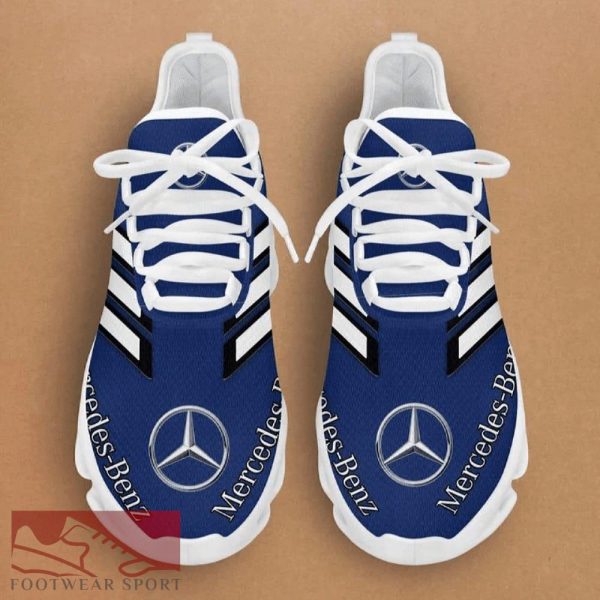 LIMITED MERCEDESBENZ Racing Car Running Sneakers Visual Max Soul Shoes For Men And Women - LIMITED MERCEDESBENZ Chunky Sneakers White Black Max Soul Shoes For Men And Women Photo 4