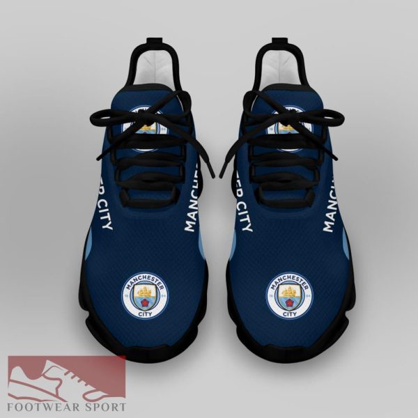 Man City Fans EPL Chunky Sneakers Unique Max Soul Shoes For Men And Women - Man City Chunky Sneakers White Black Max Soul Shoes For Men And Women Photo 4